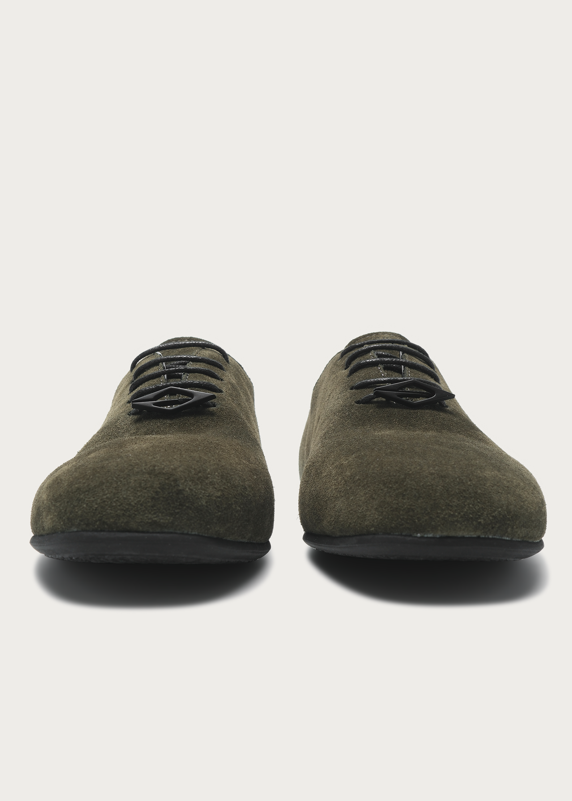Leather shoes Thin-soled Suede Army green