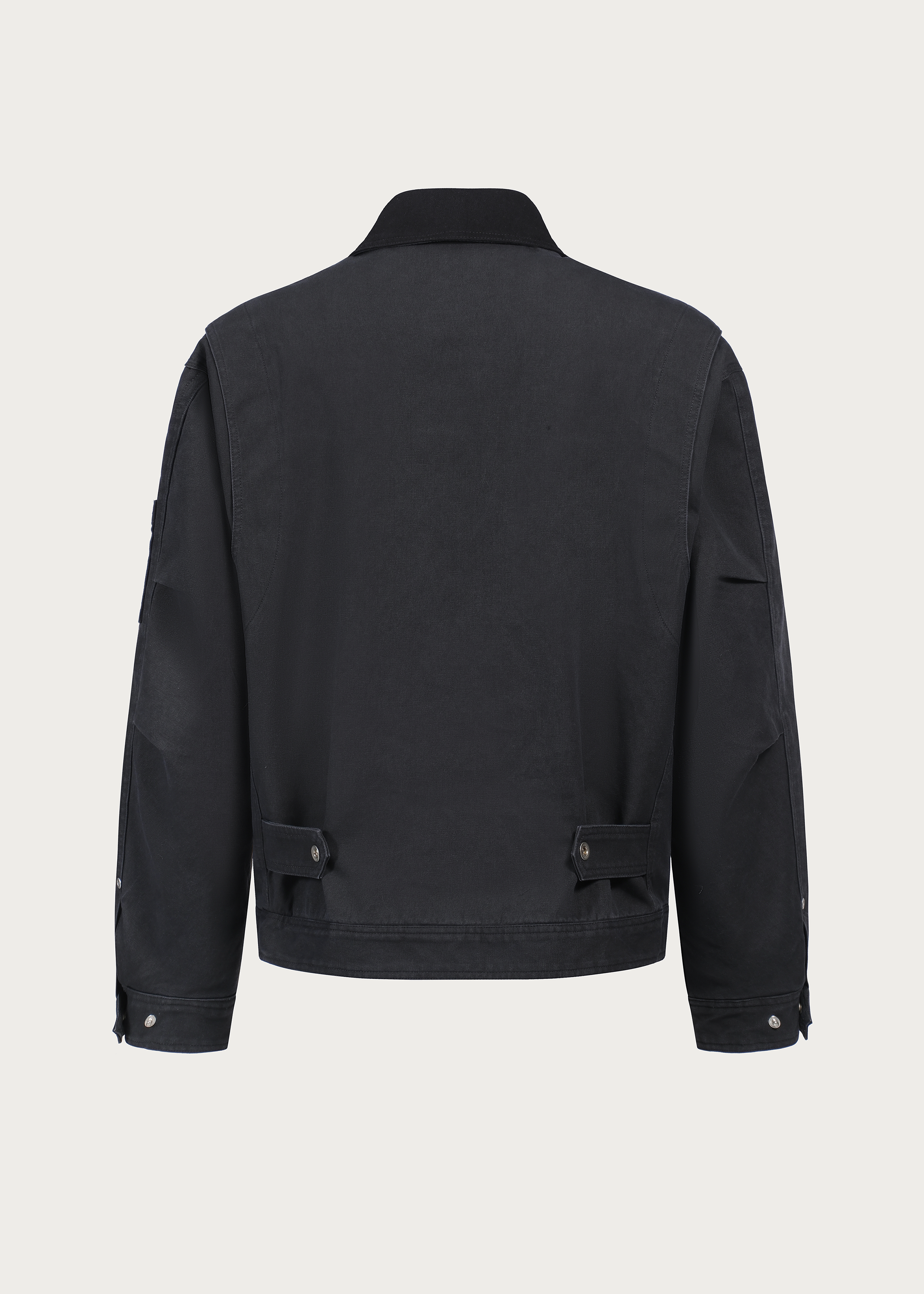 Jacket color-blocking Cotton Coat Black