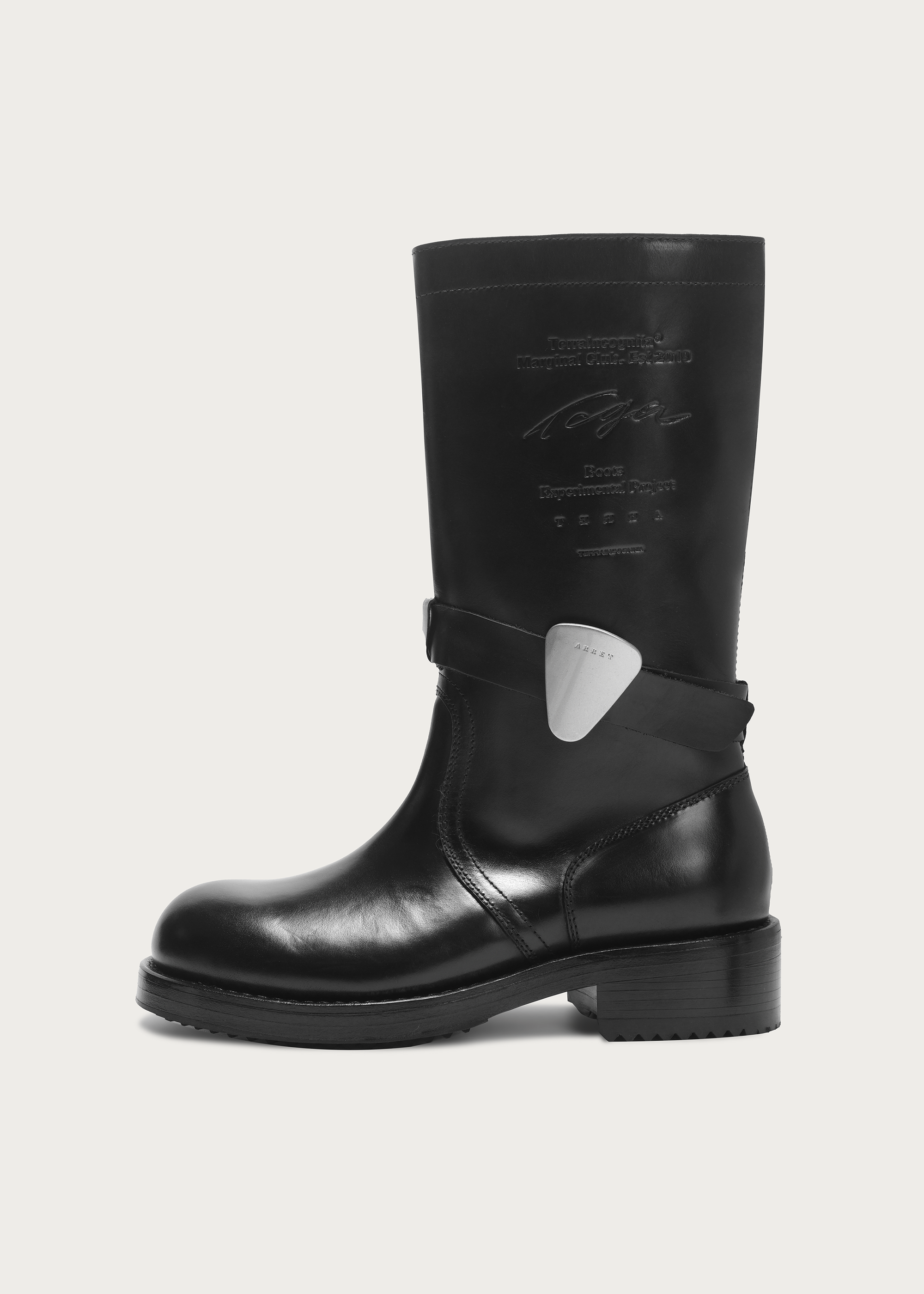 Tall boots Round-toe Guitar-pick