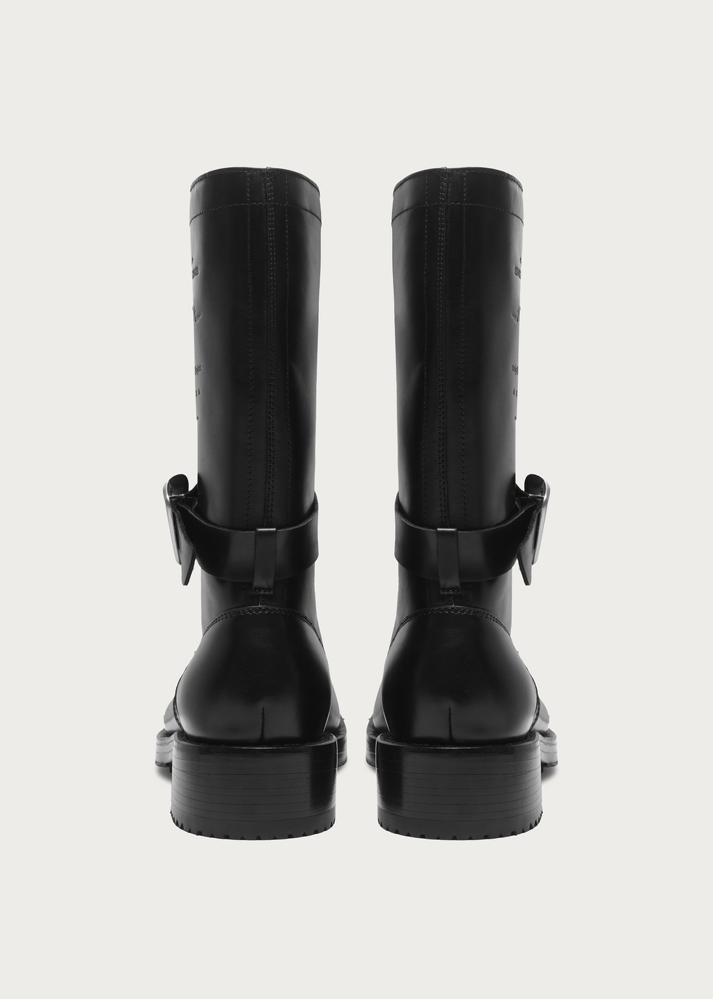 Leather Mid-Calf Boots