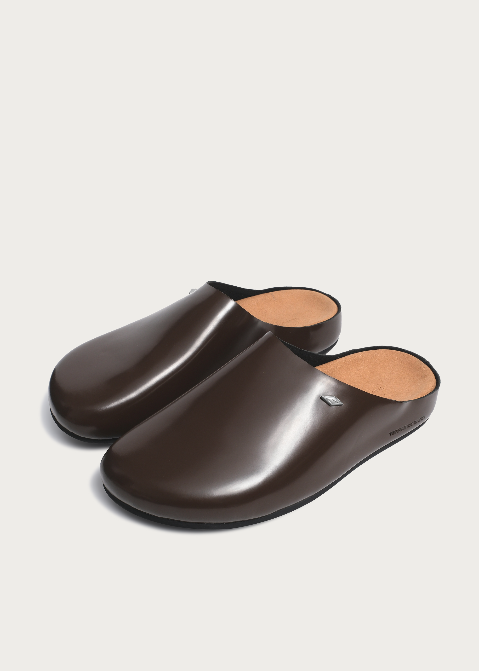 Clogs"Star emblem3.0"Glossy-brown