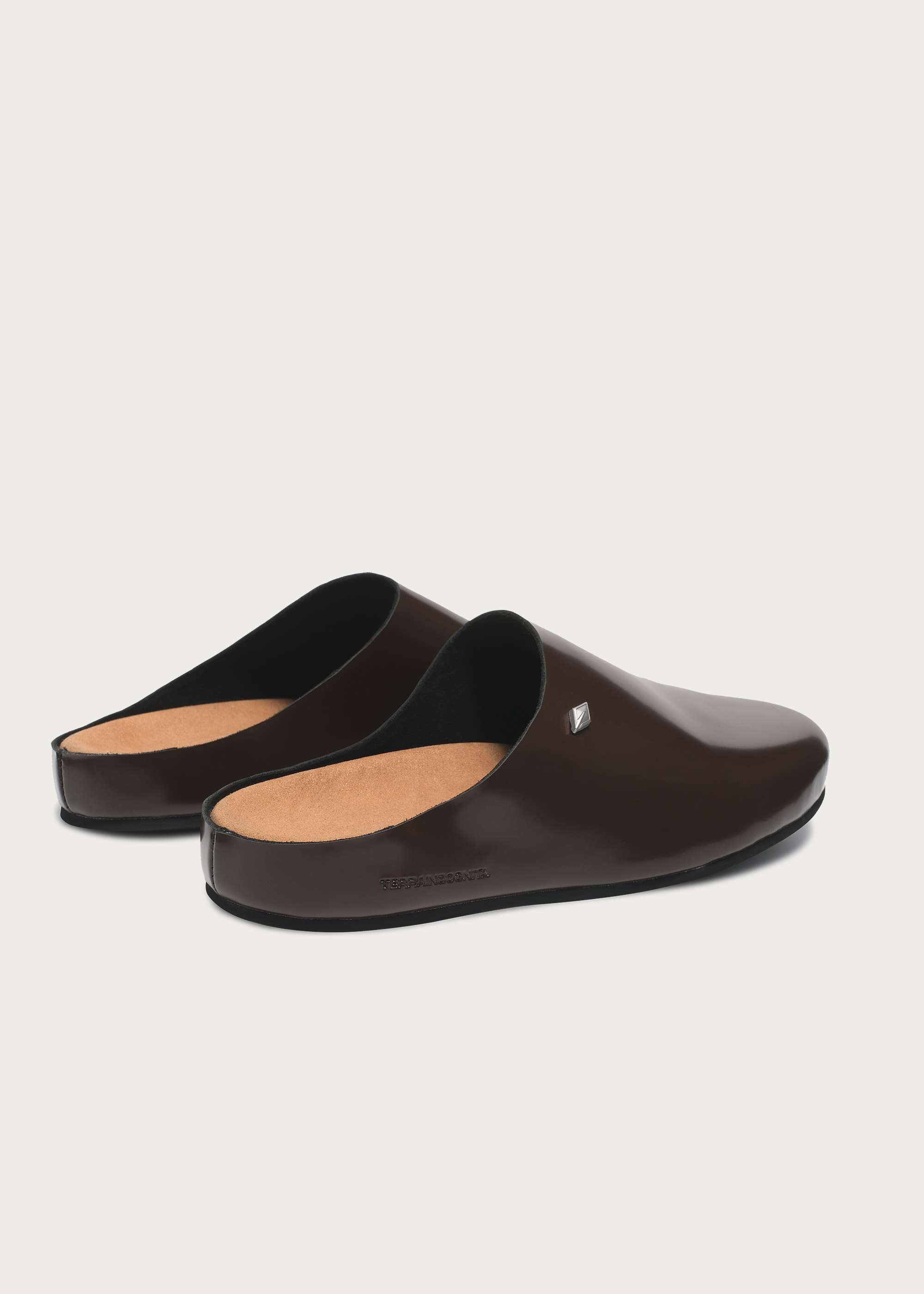 Clogs"Star emblem3.0"Glossy-brown