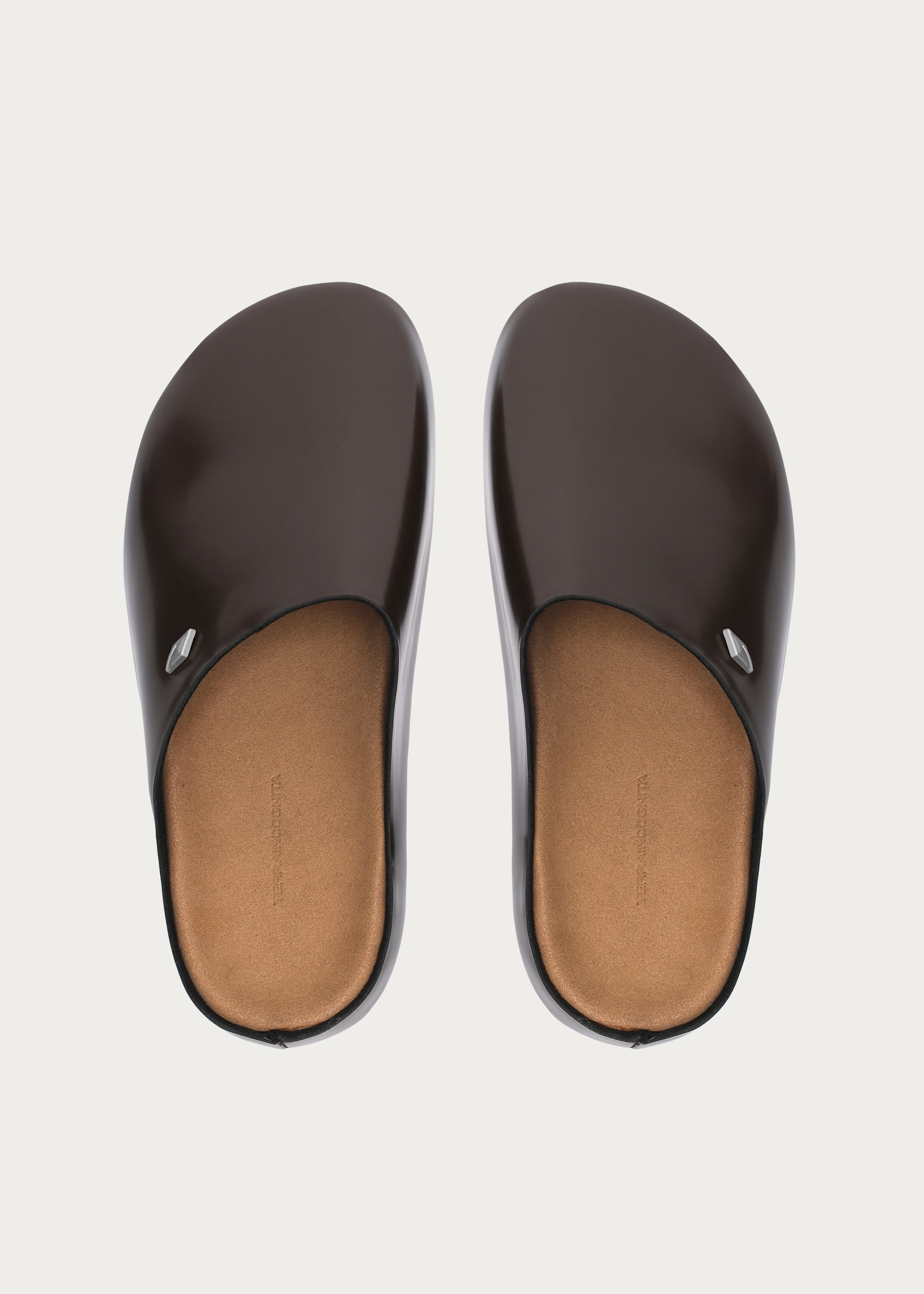 Clogs"Star emblem3.0"Glossy-brown