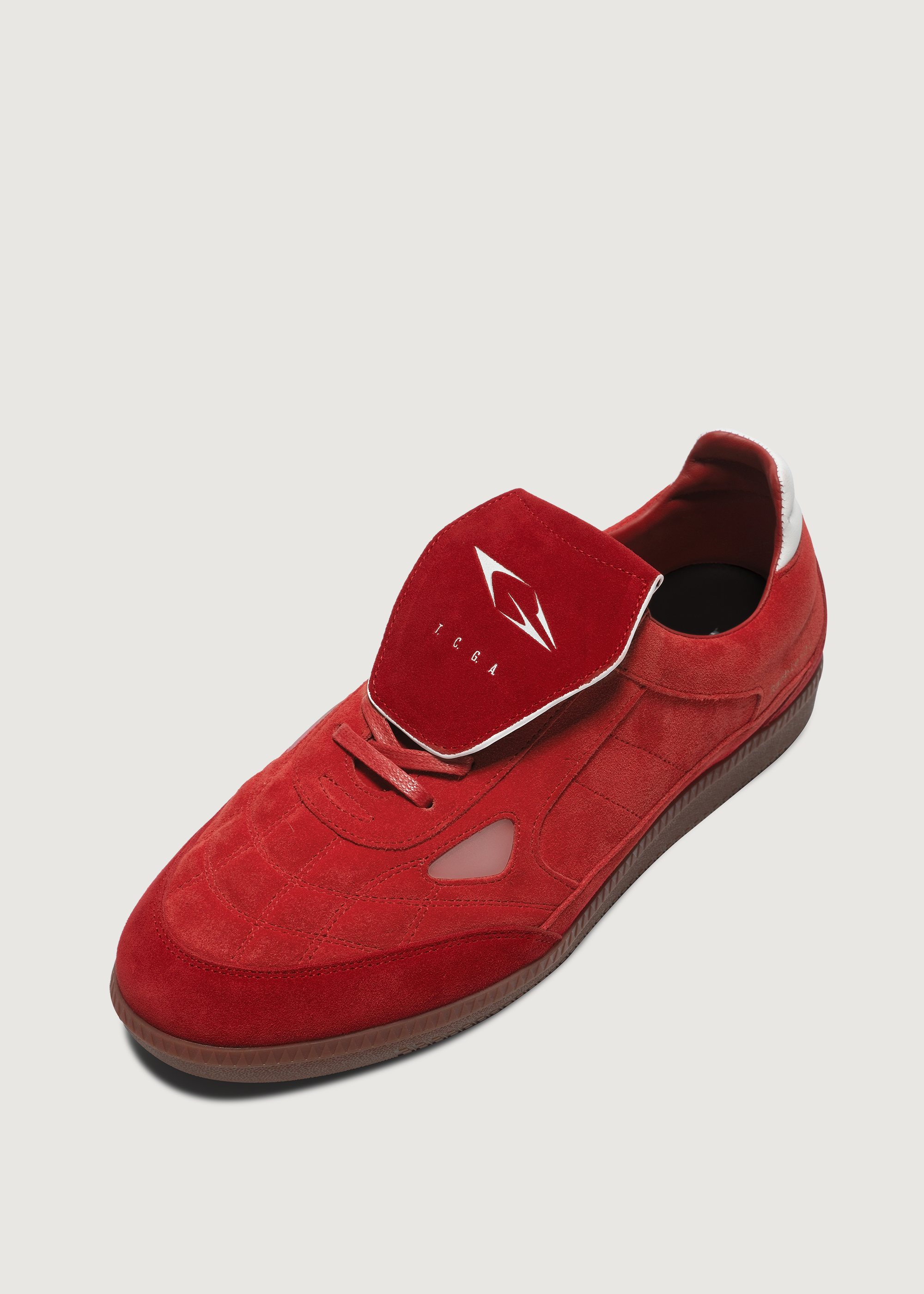 Ramble Suede Bordeaux red