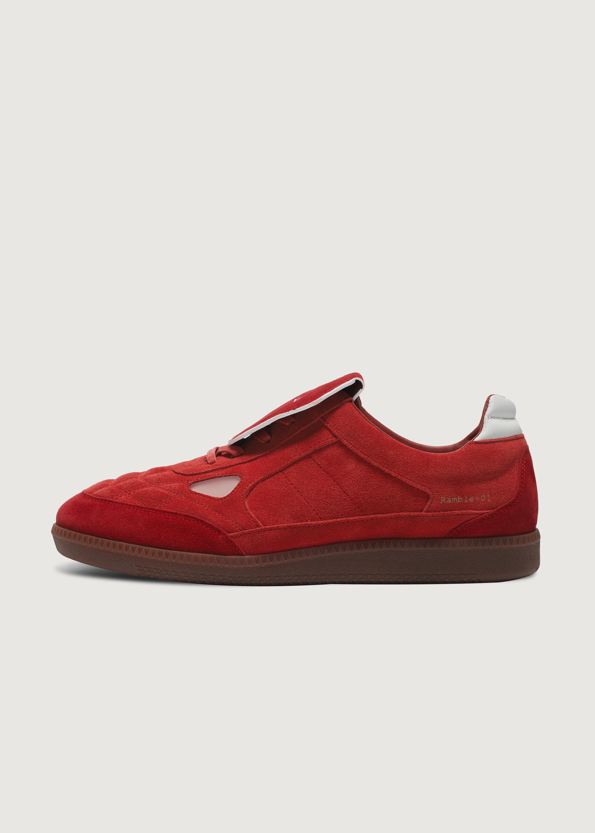 Ramble Suede Bordeaux red