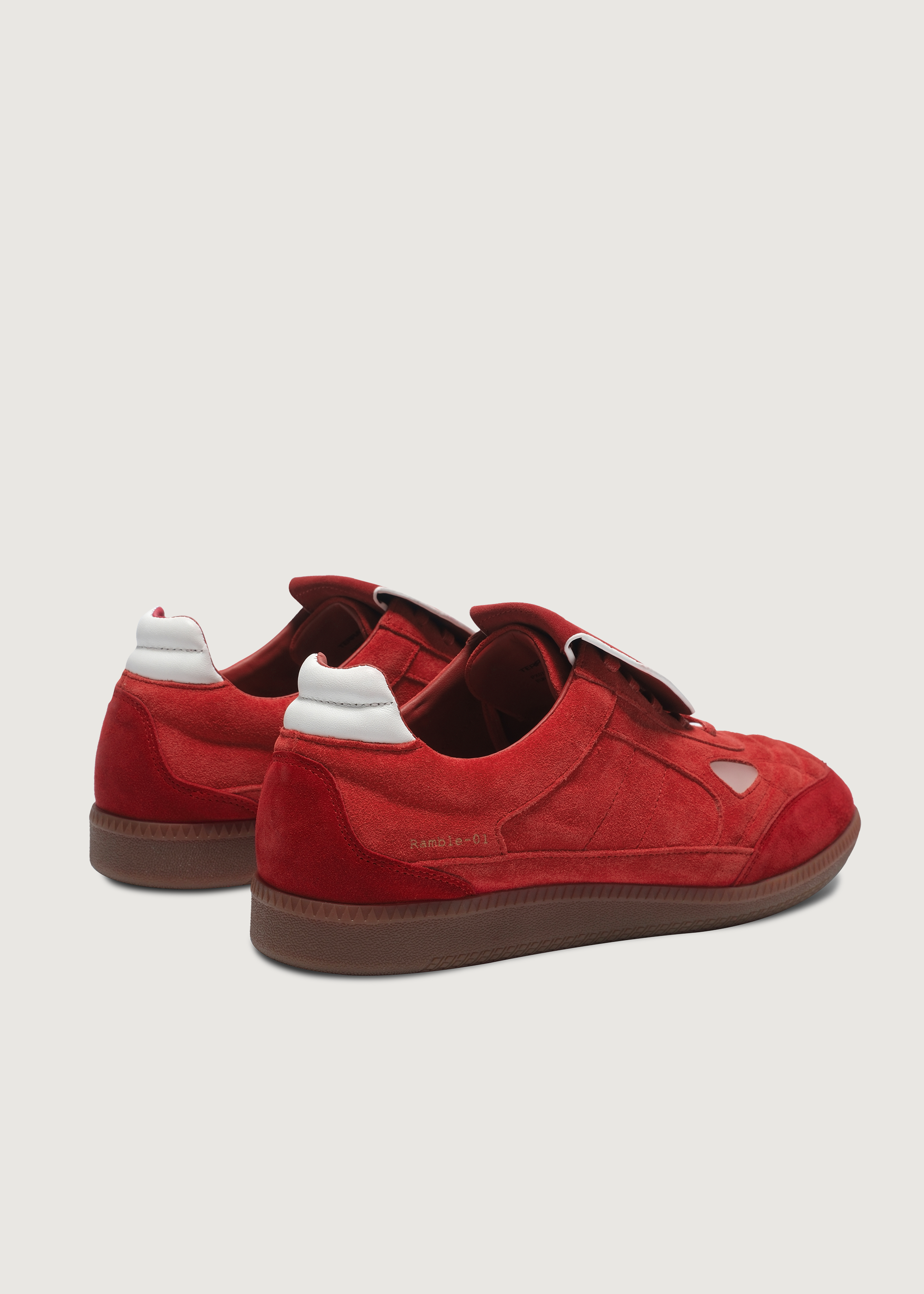 Ramble Suede Bordeaux red