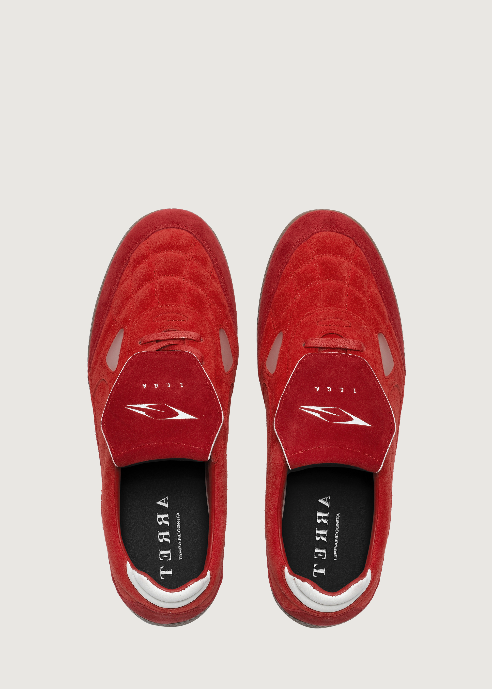 Ramble Suede Bordeaux red