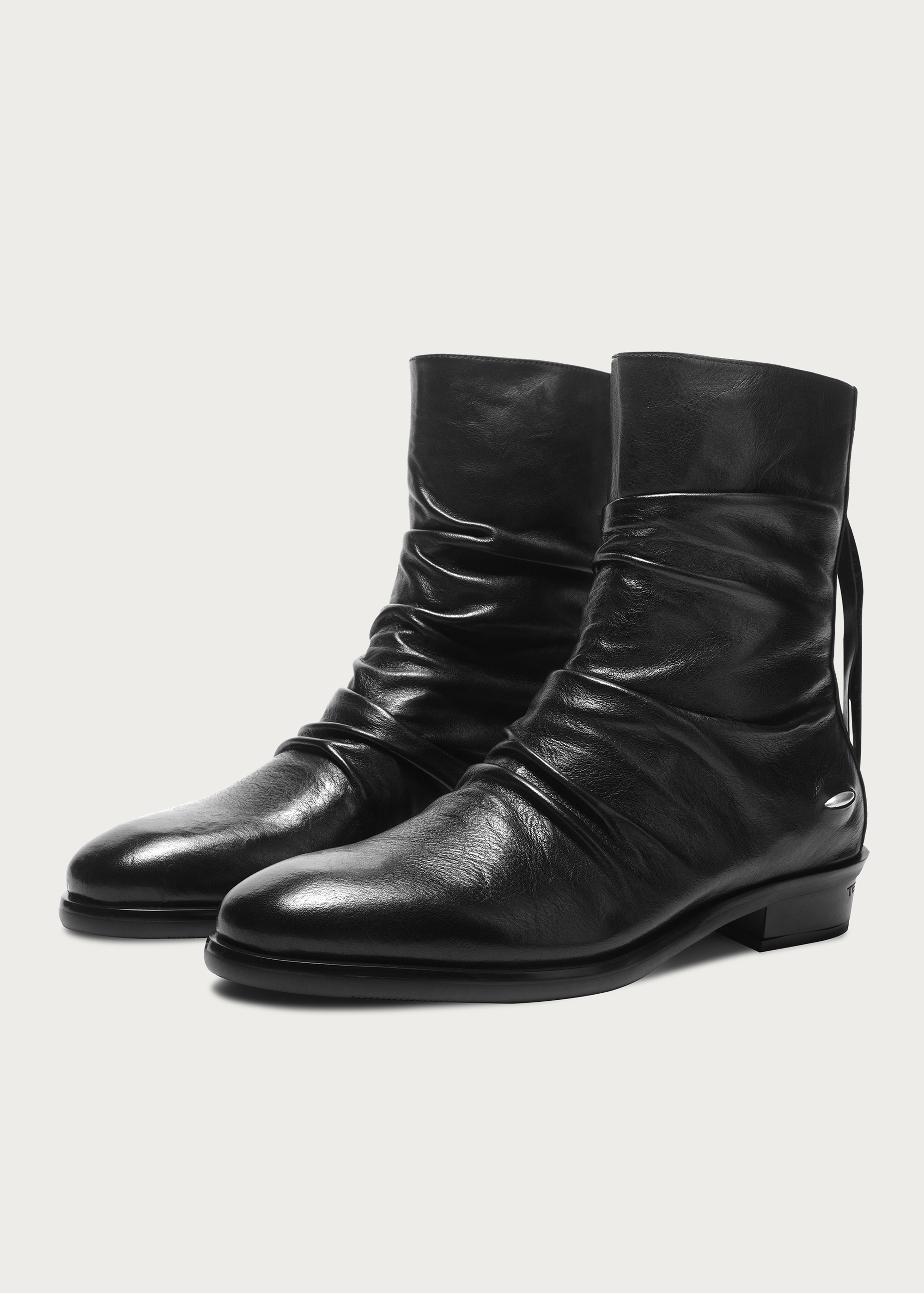 Chelsea boots Pleated Washed-horsehide