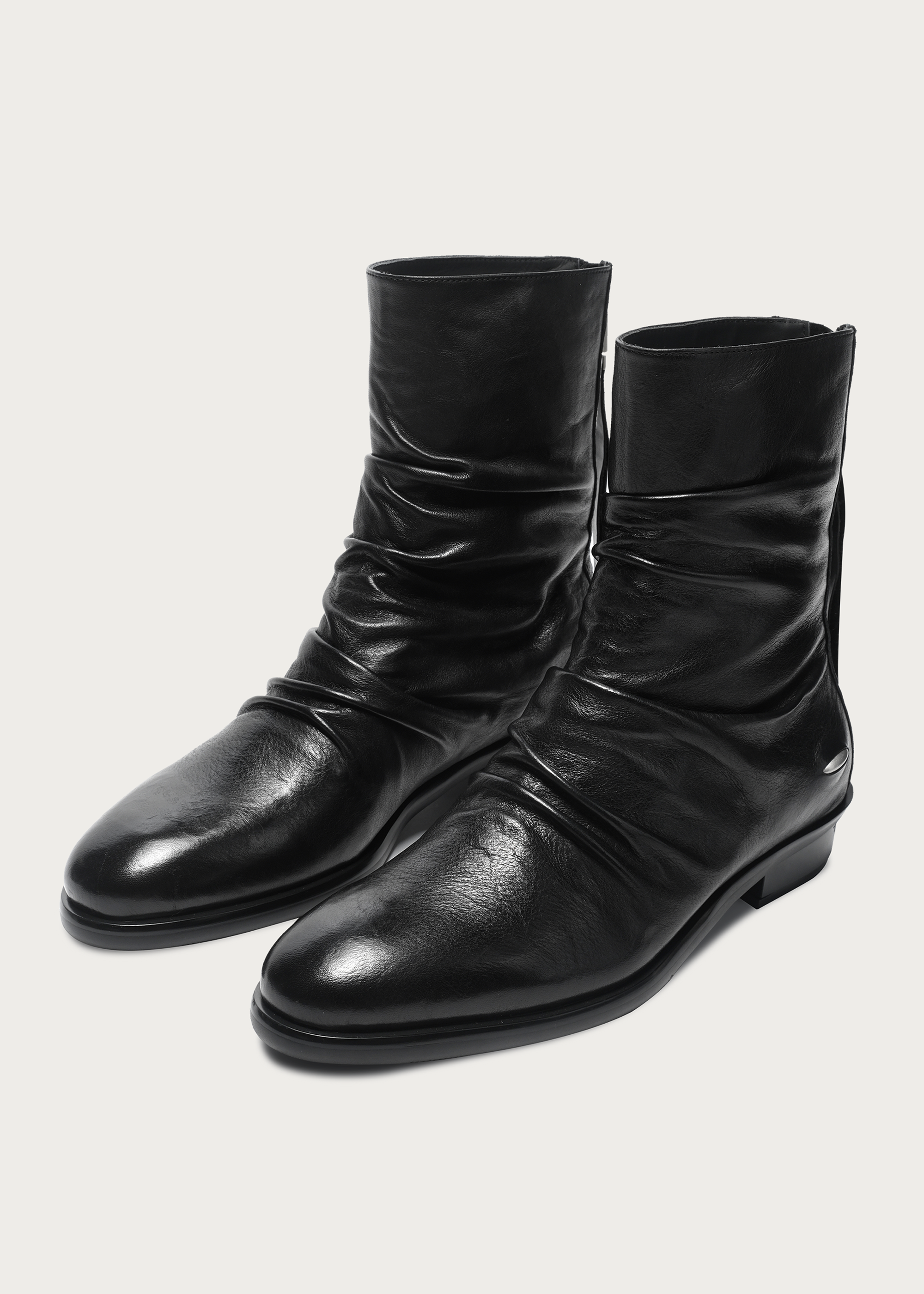 Chelsea boots Pleated Washed-horsehide