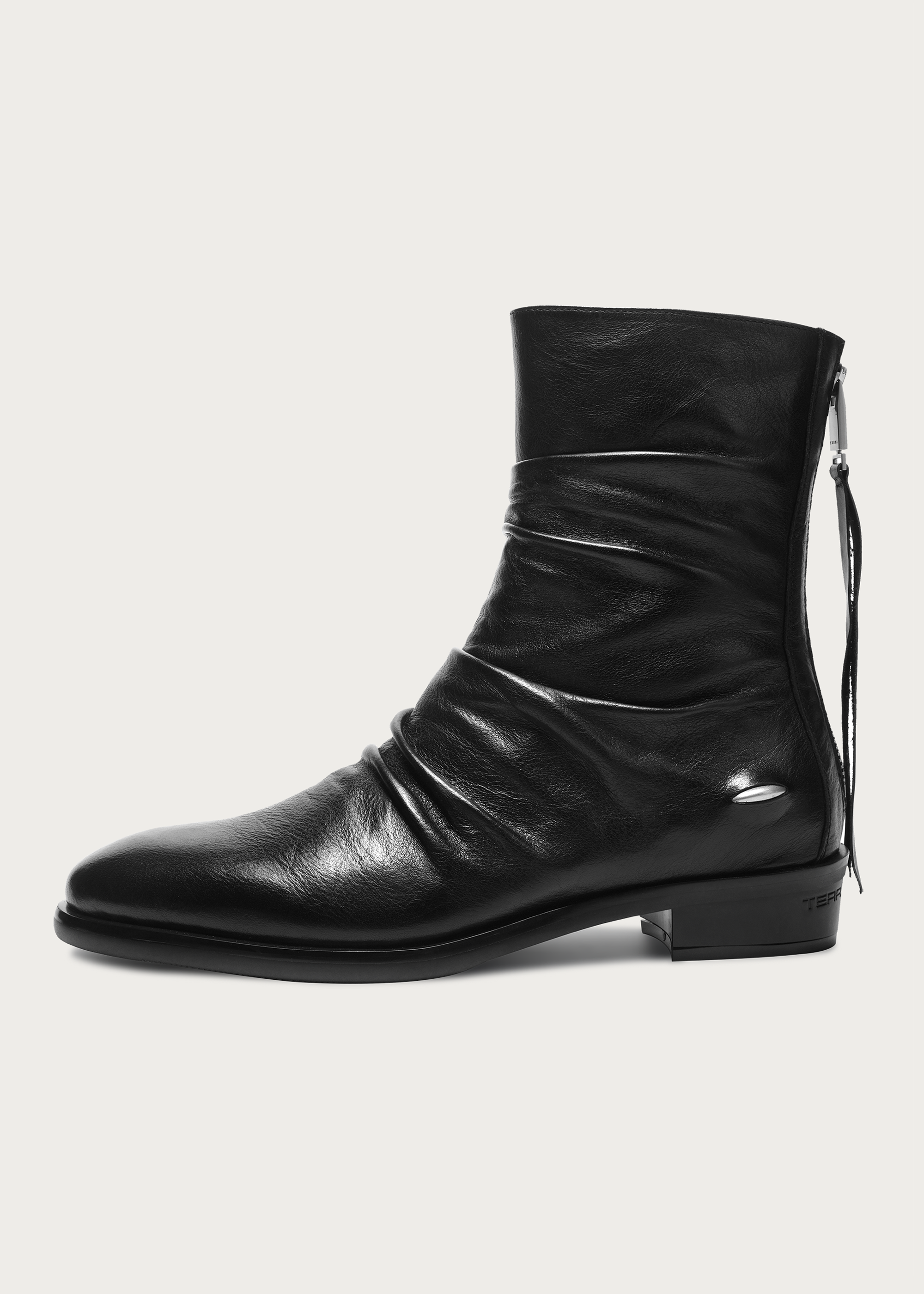 Chelsea boots Pleated Washed-horsehide