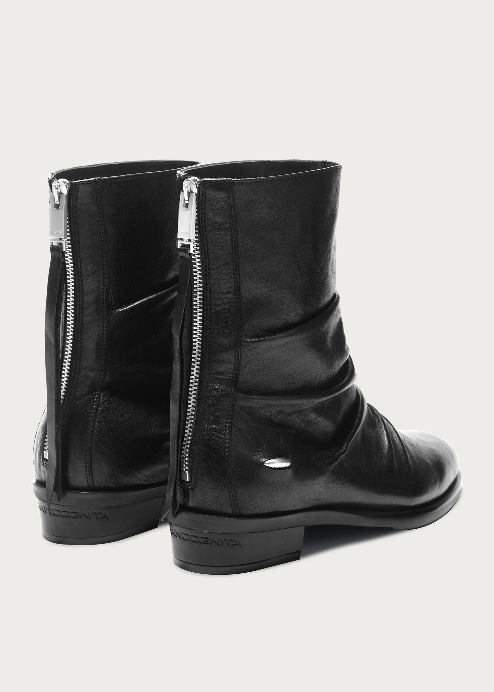 Chelsea boots Pleated Washed-horsehide