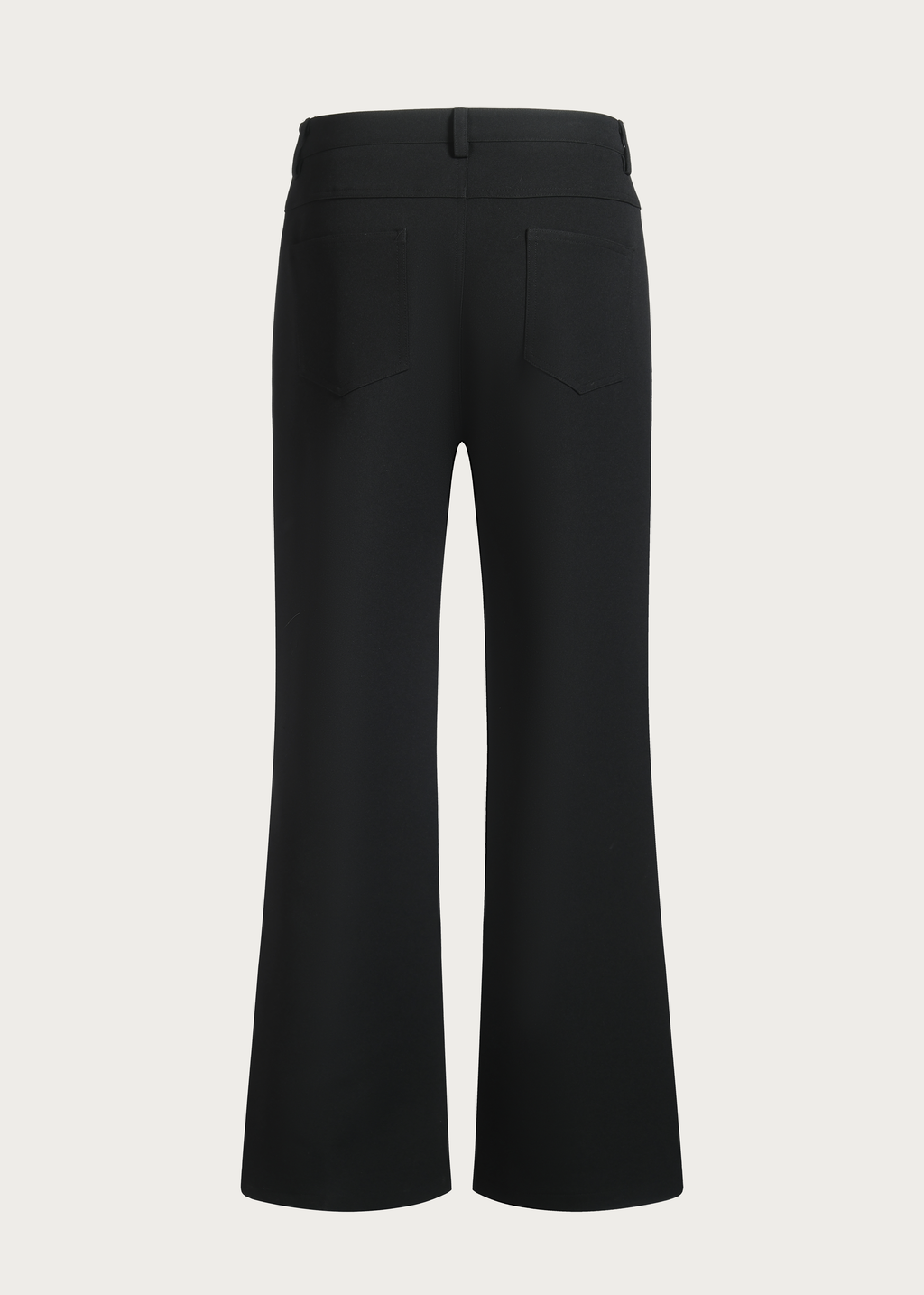 Wrinkle-Resistant Tailored Bootcut Trousers