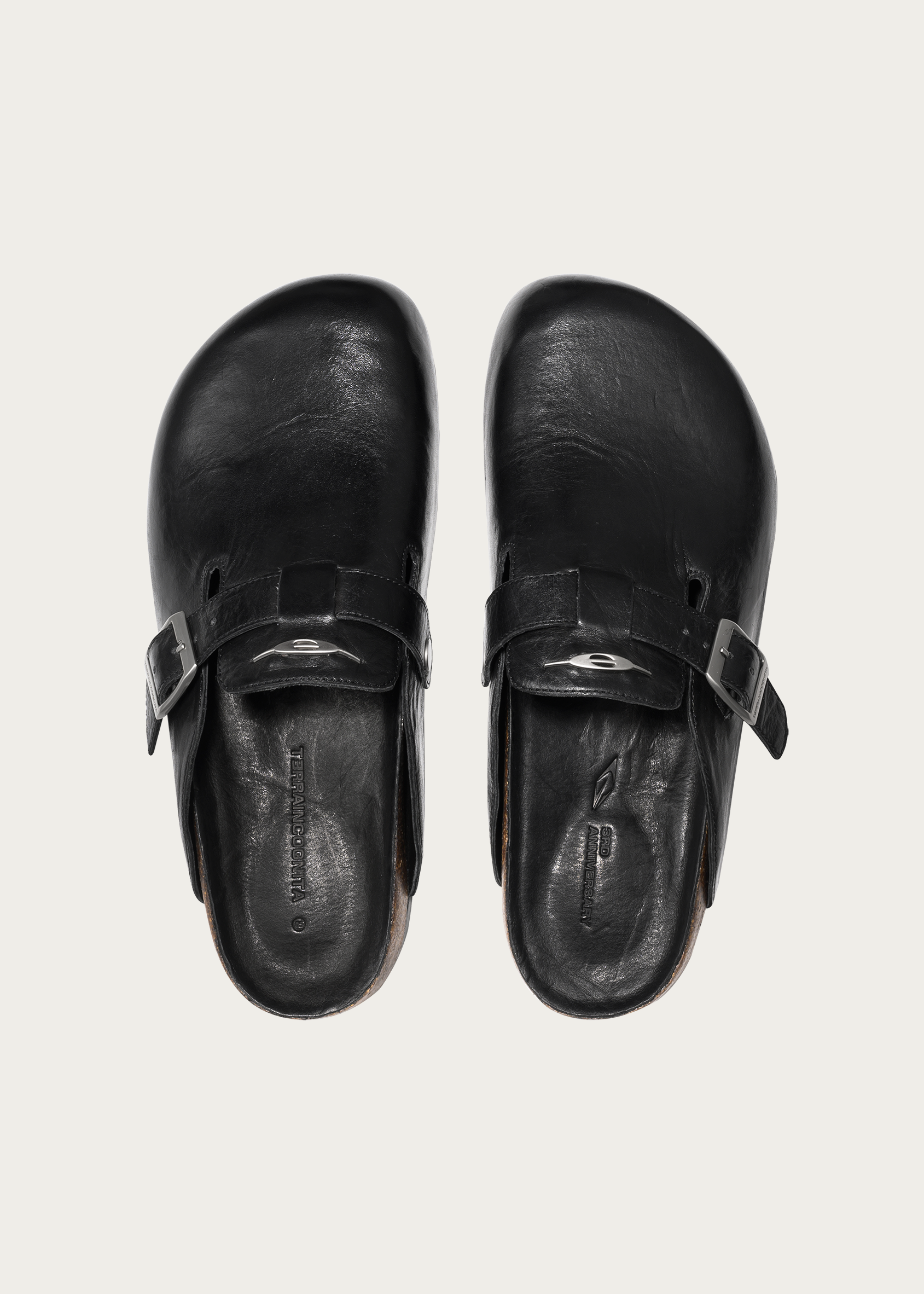 Clogs horsehide Black
