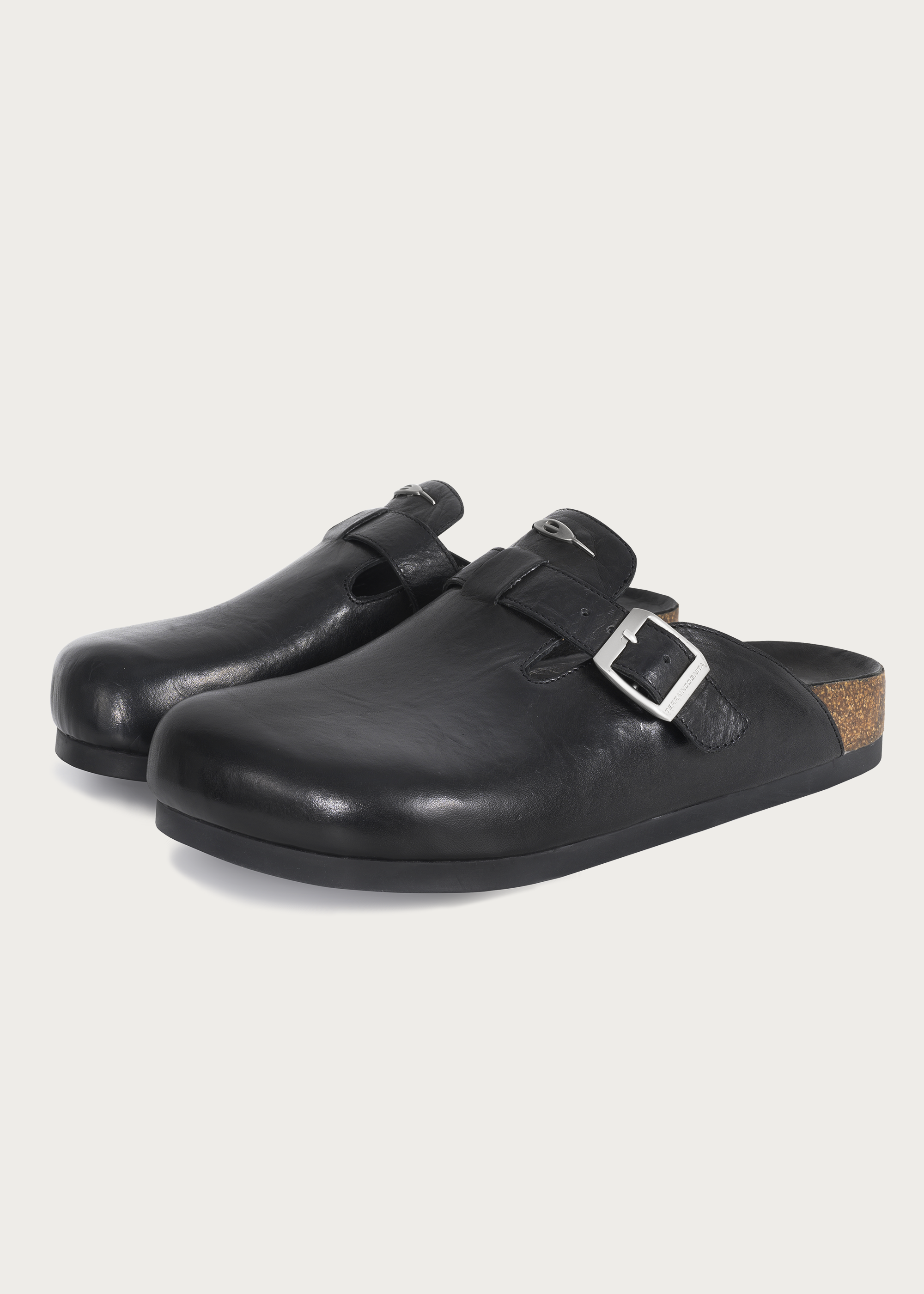 Clogs horsehide Black