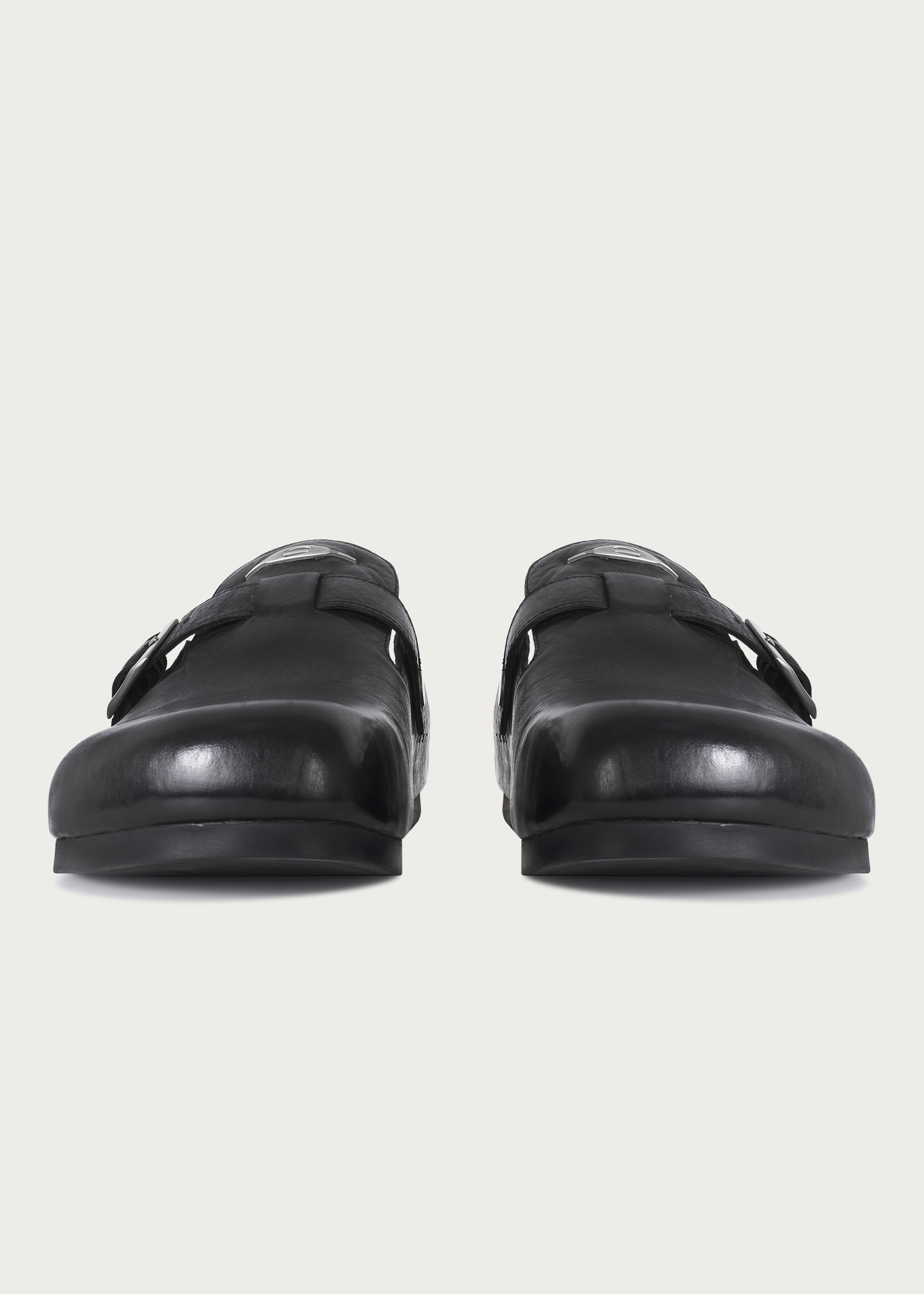 Clogs horsehide Black