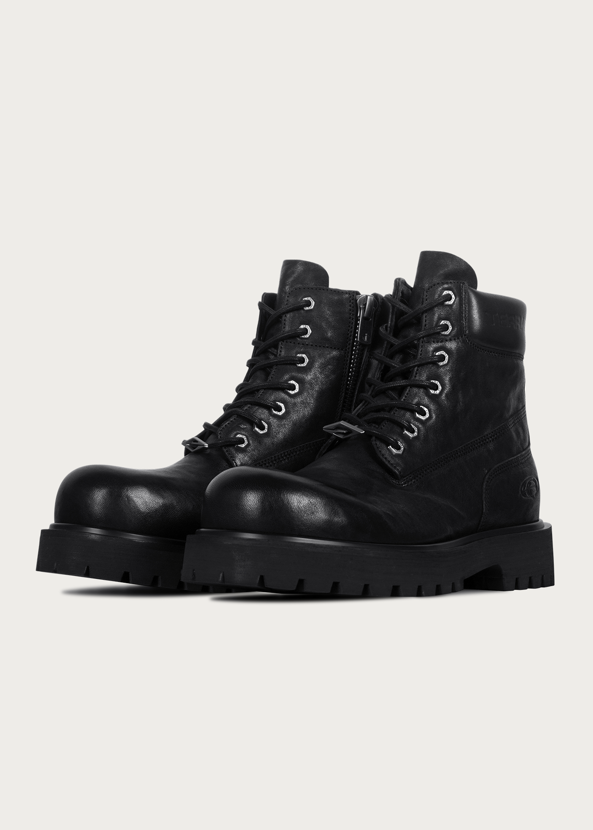 Workwear horsehide boots Black