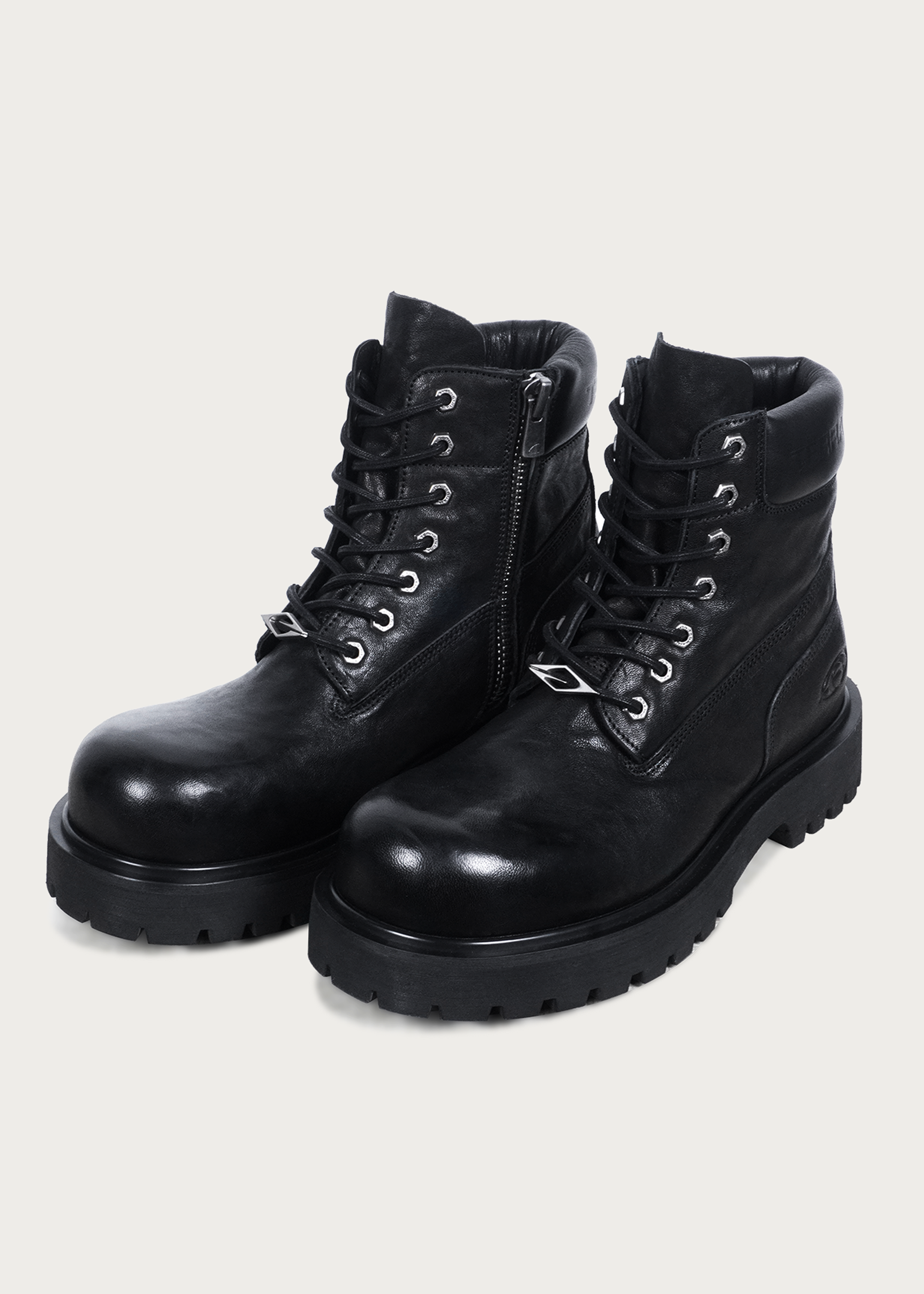 Workwear horsehide boots Black