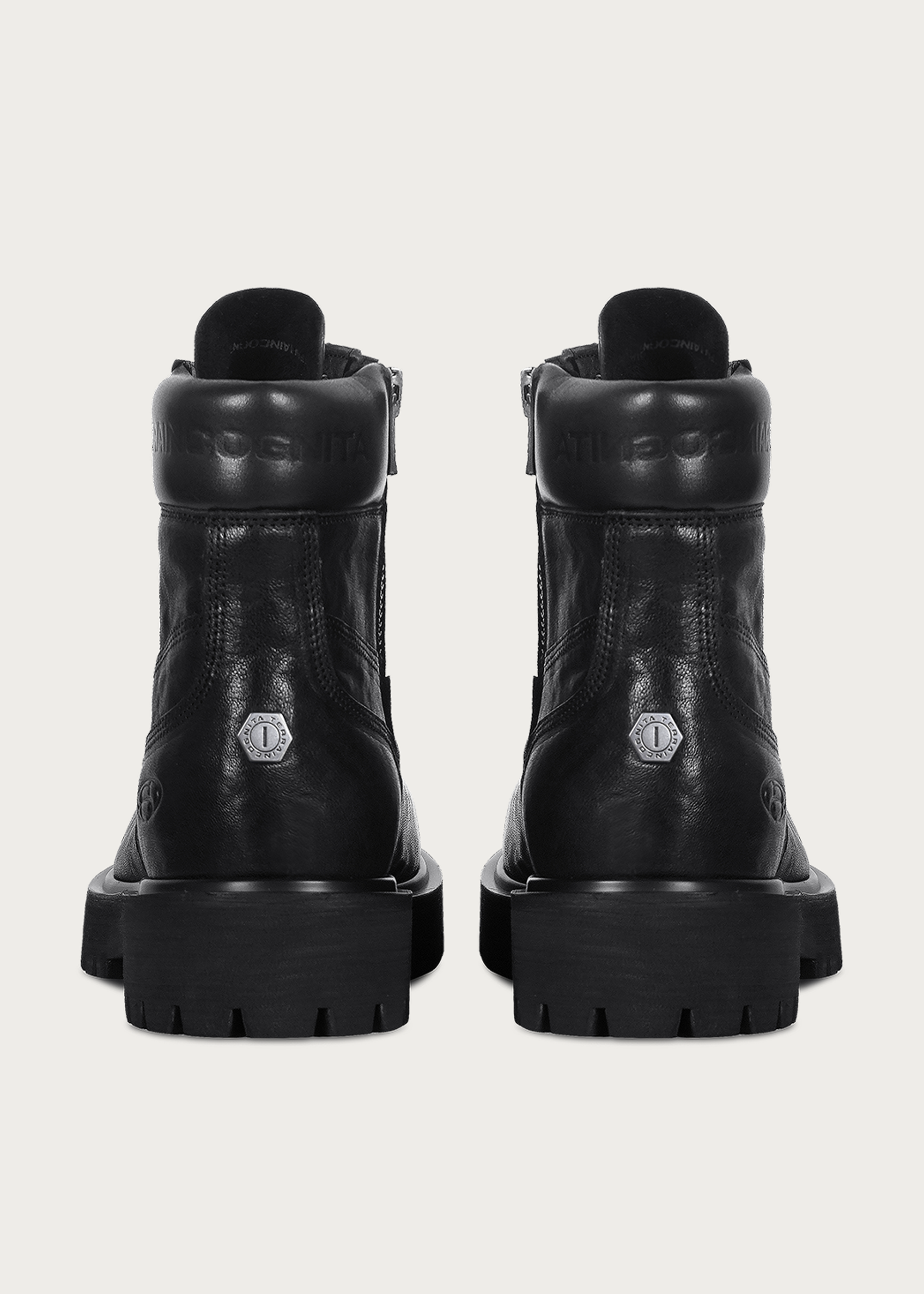 Workwear horsehide boots Black