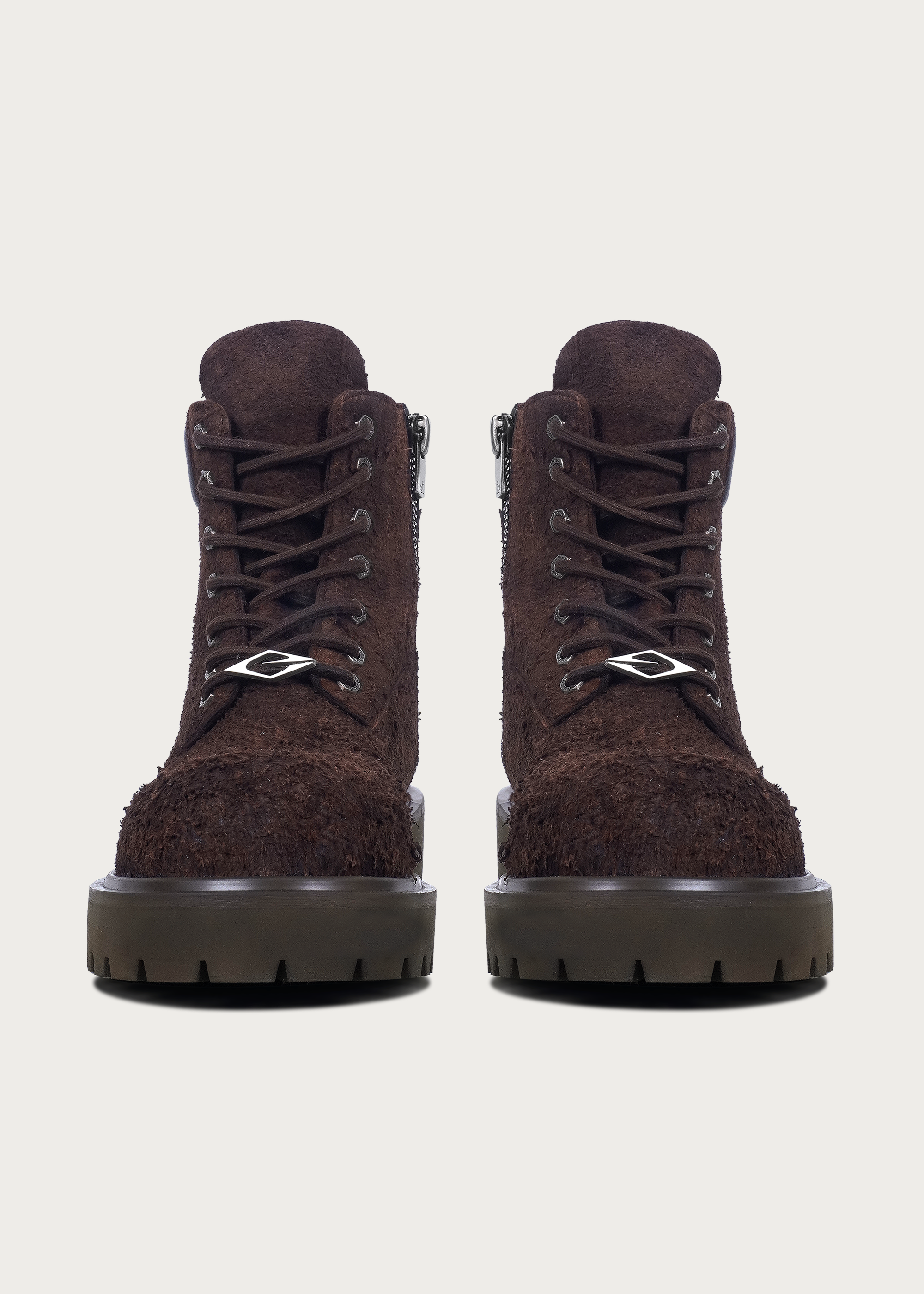 Workwear Suede leather boots Brownish red