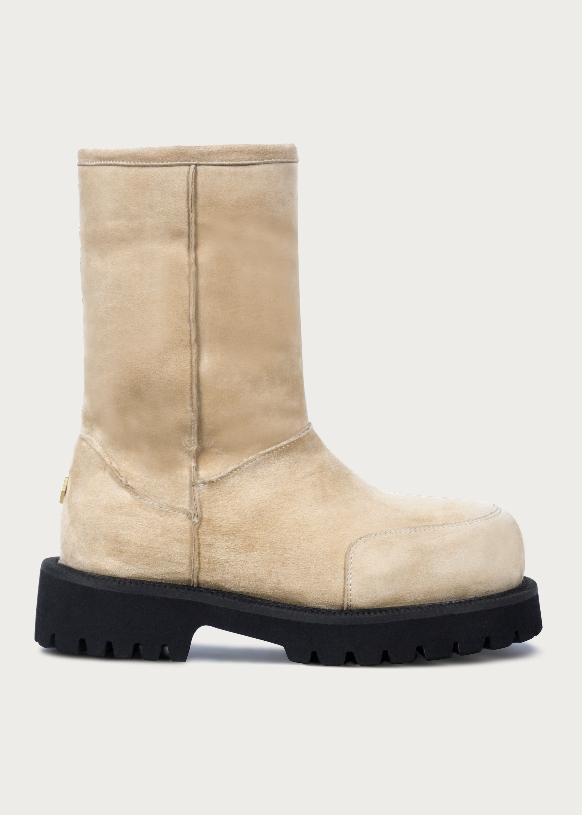 High snow boots Light cream brown