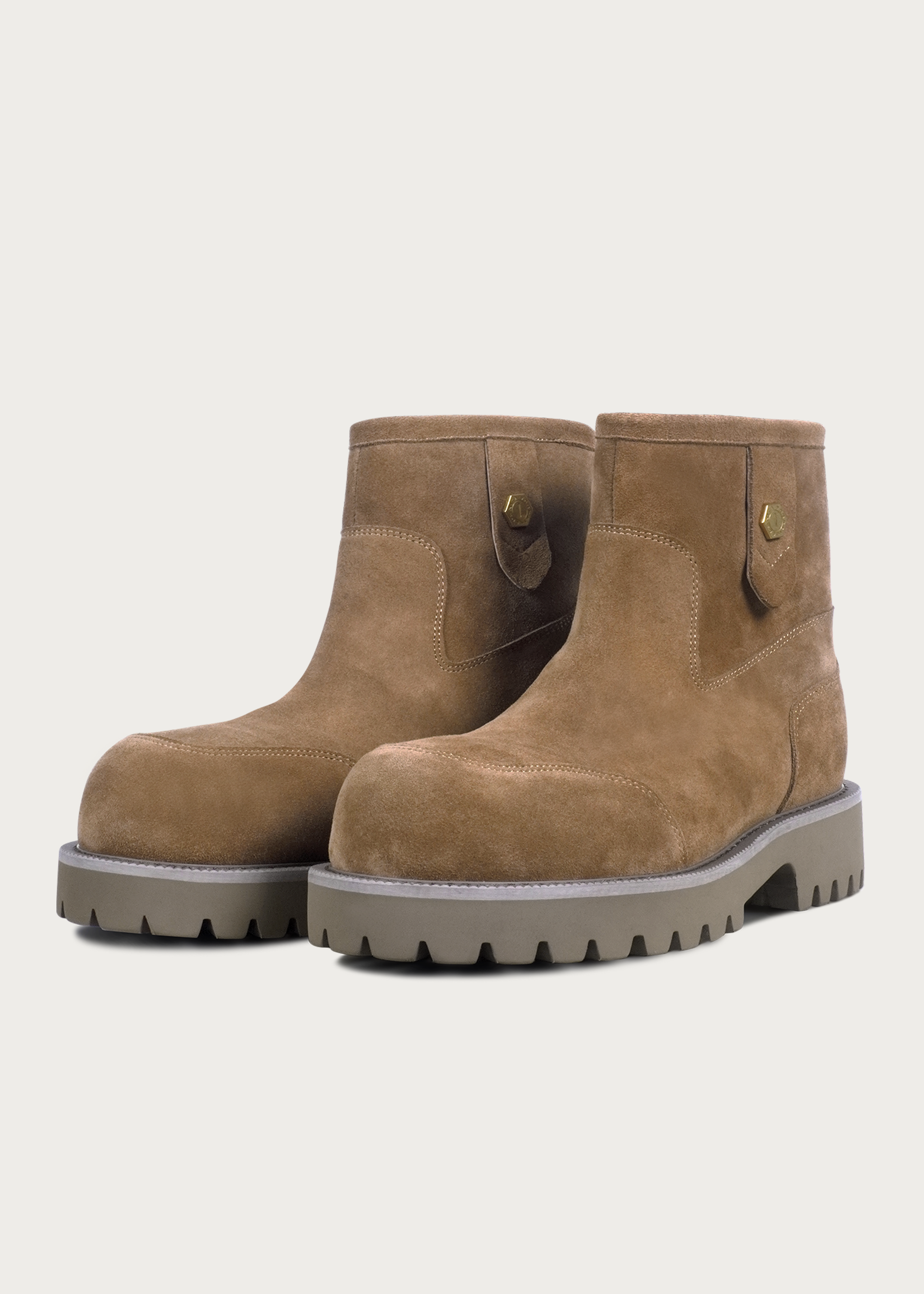 Snow boots Fleece Mid-top Light coffee-brown