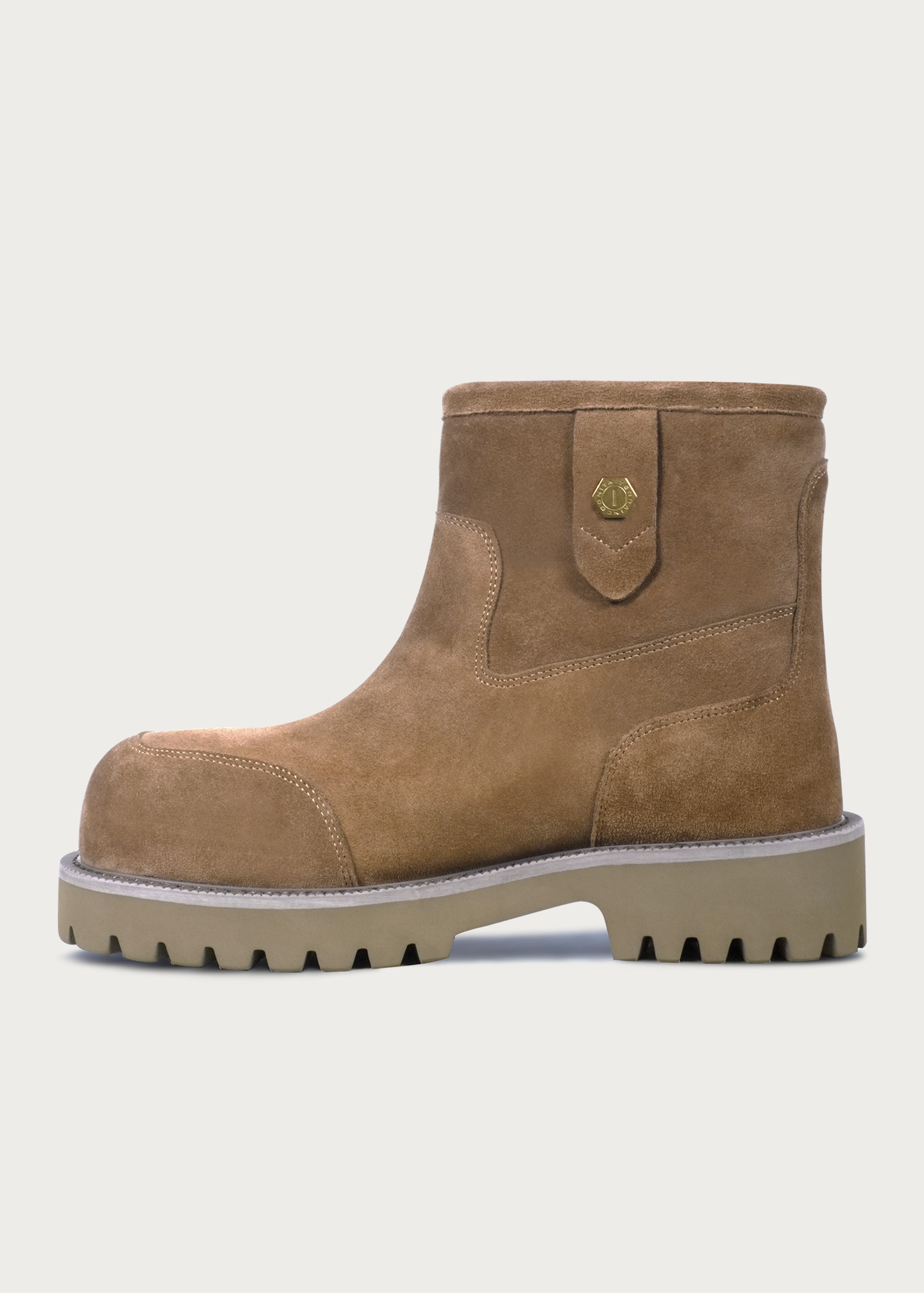Snow boots Fleece Mid-top Light coffee-brown