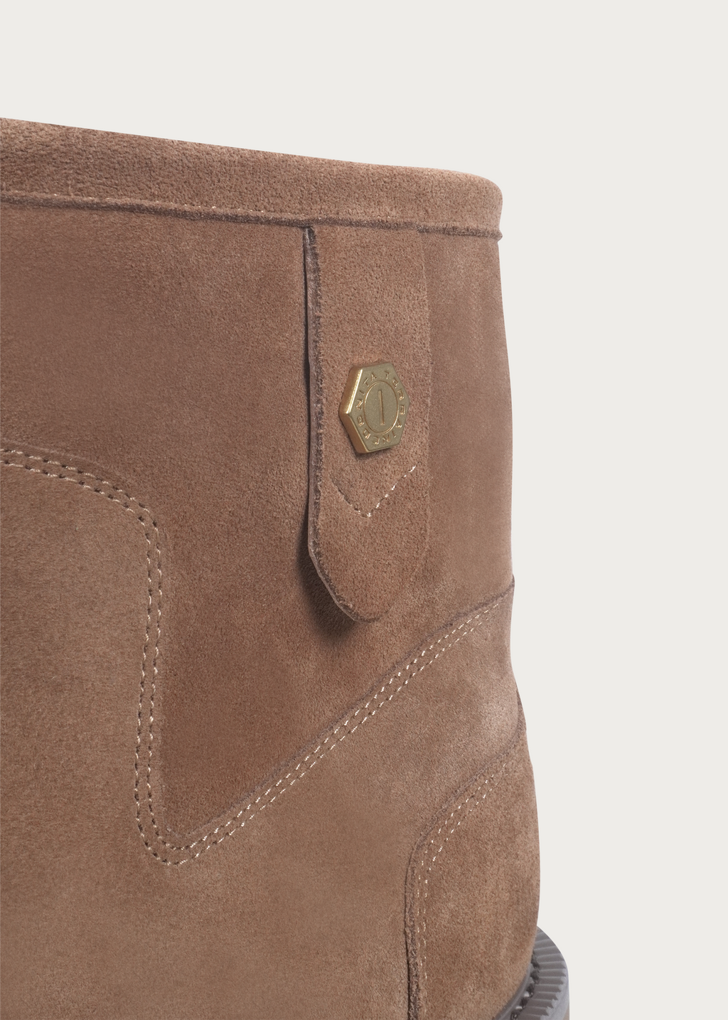 Fleece Mid-Top Snow Boots Light Coffee Brown