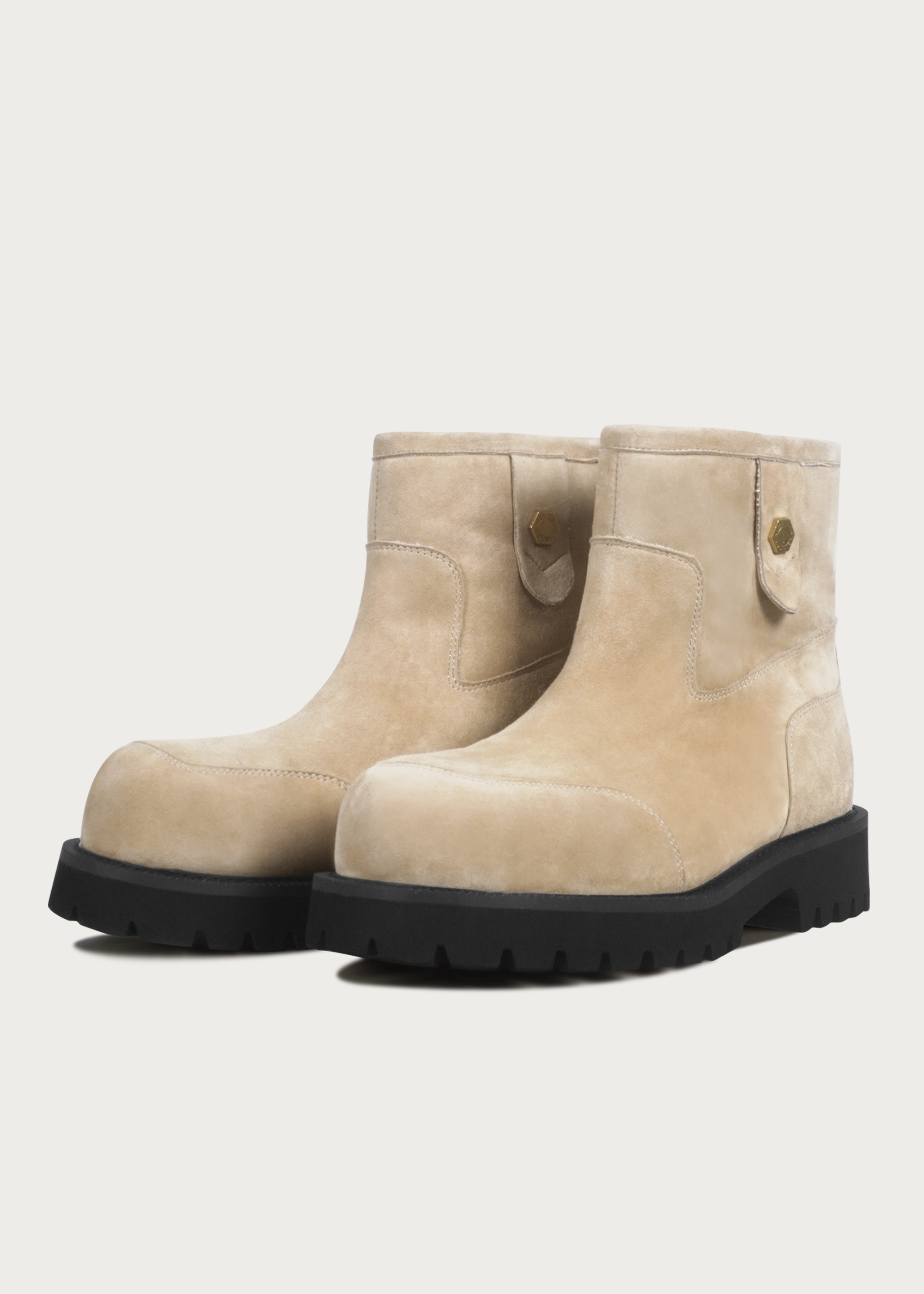 Snow boots Fleece Mid-top Light cream-brown