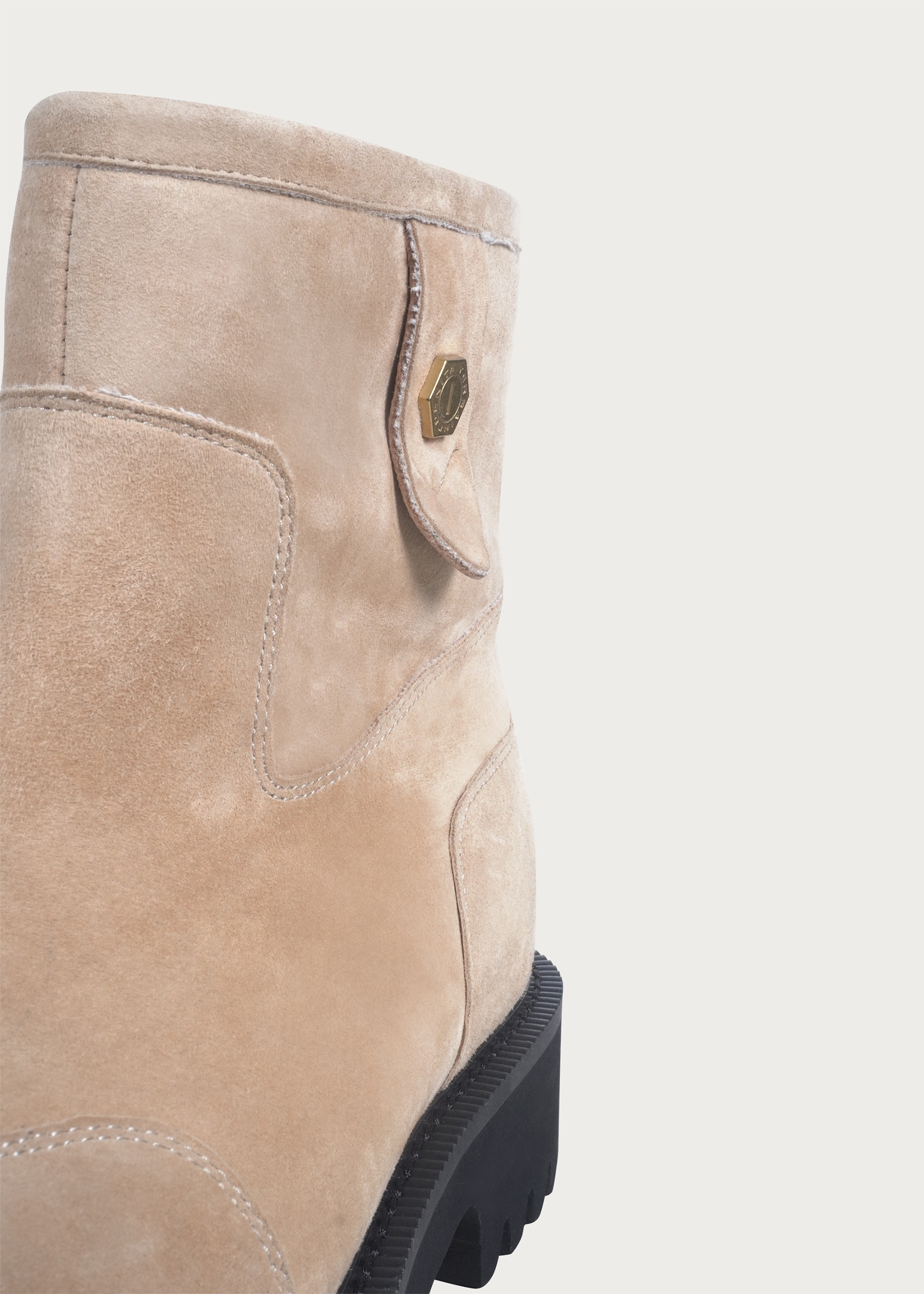 Snow boots Fleece Mid-top Light cream-brown