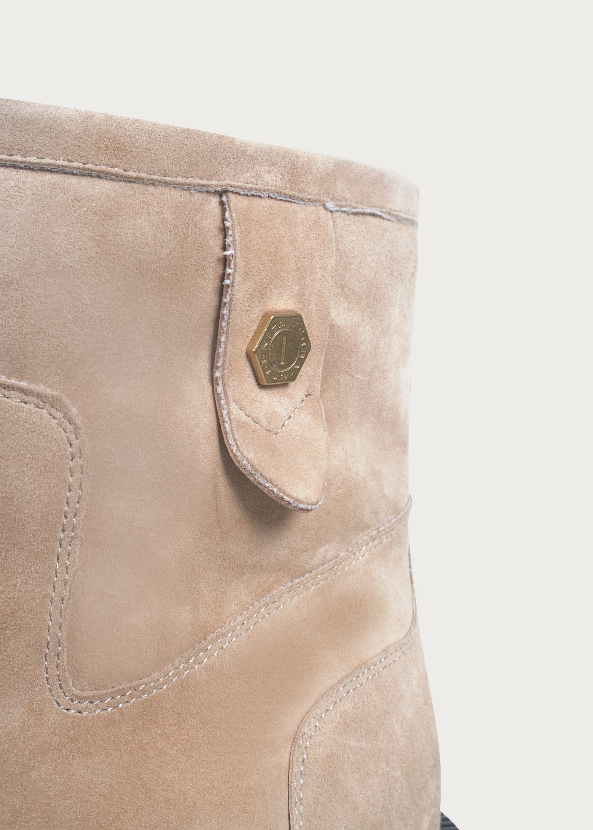 Fleece Mid-Top Snow Boots Light Cream Brown