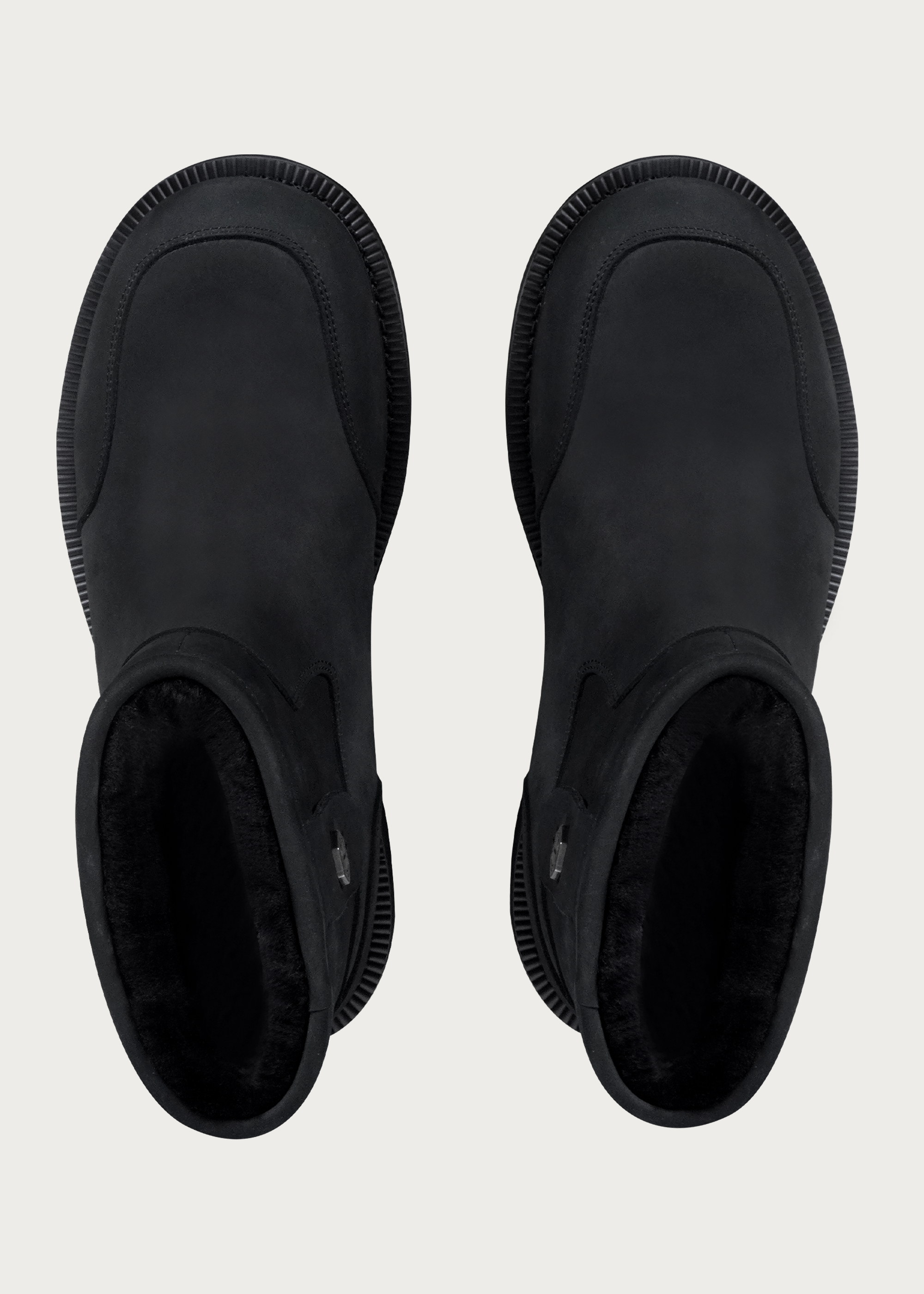 Snow boots Fleece Mid-top Matte black