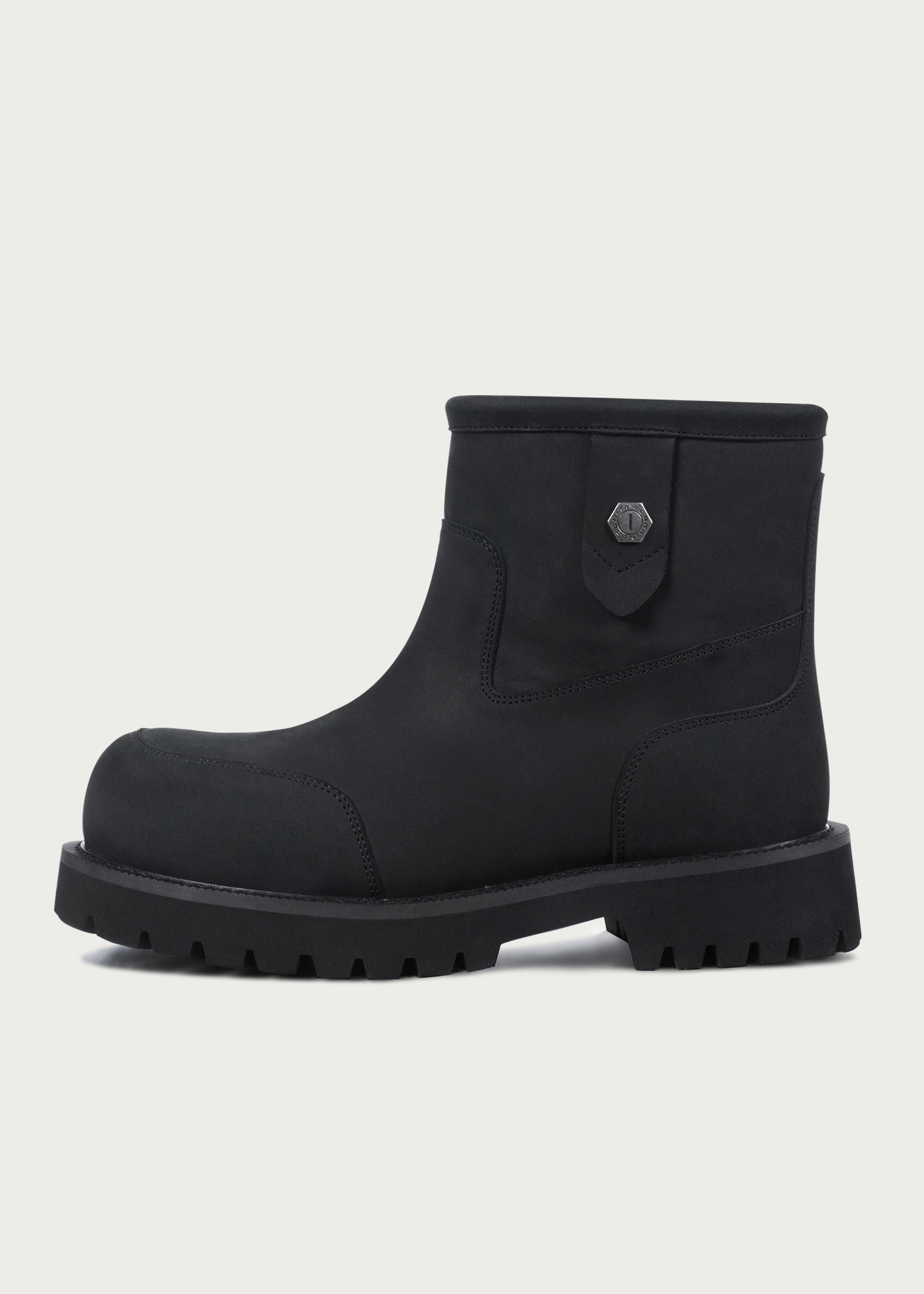 Snow boots Fleece Mid-top Matte black