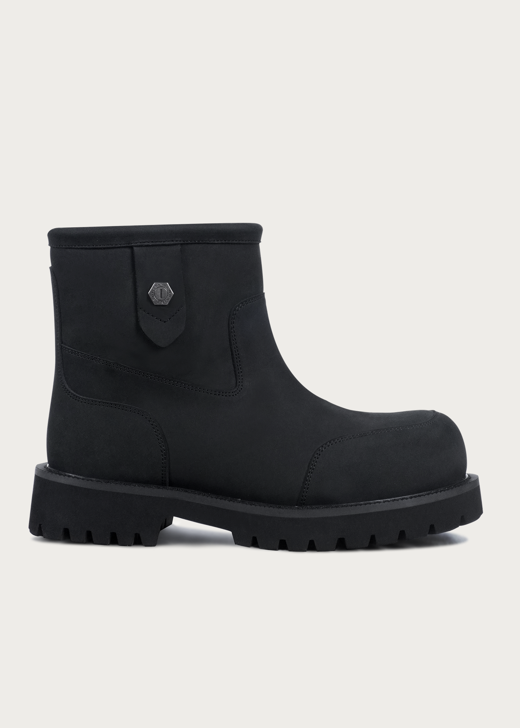 Snow boots Fleece Mid-top Matte black