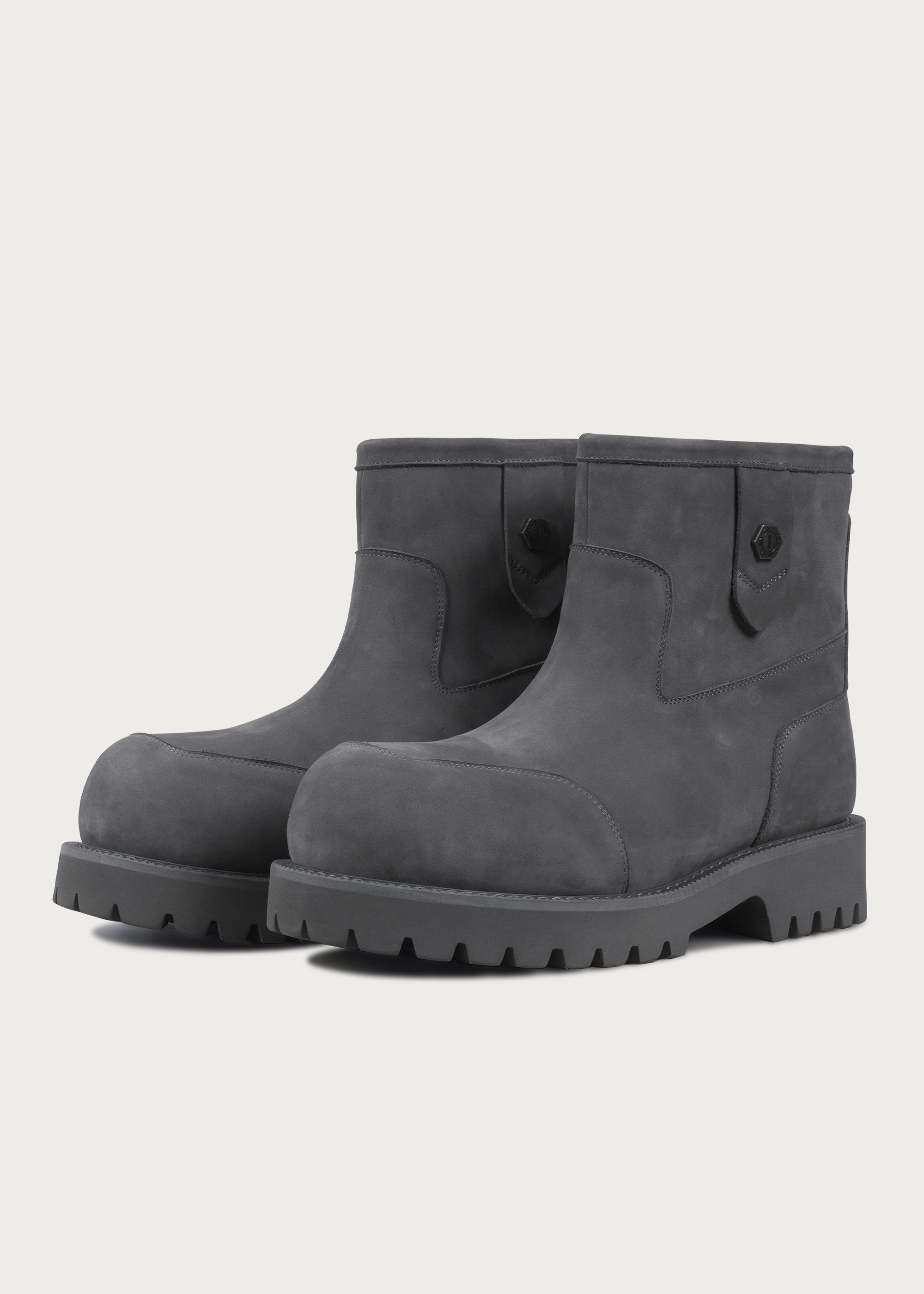 Snow boots Fleece Mid-top Misty gray