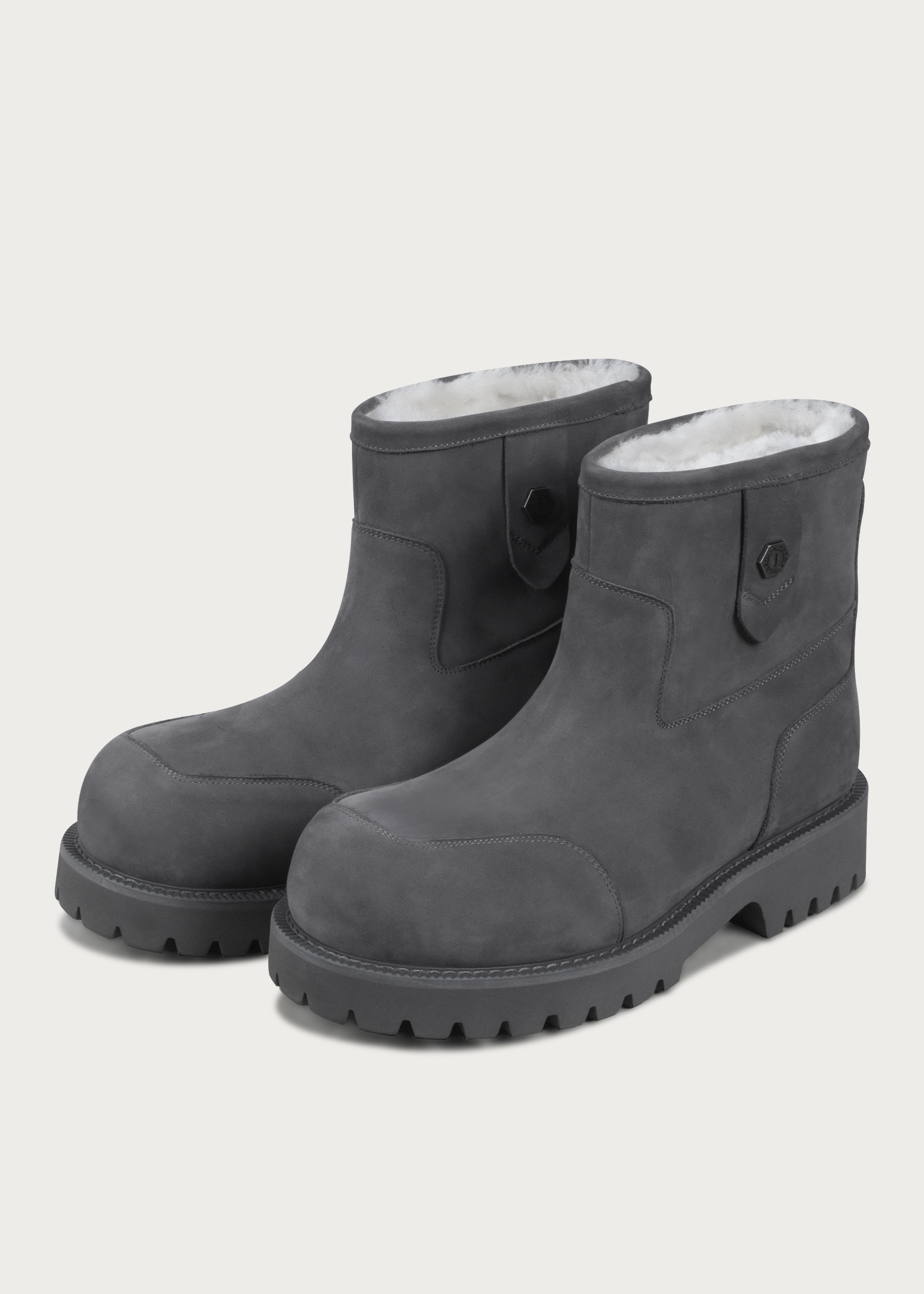Snow boots Fleece Mid-top Misty gray